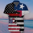 Thin Red Line Texas And American Flag Hawaiian Shirt Honor Firefighter Texan Clothing