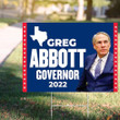 Greg Abbott Yard Sign Political Greg Abbott For Governor Texas 2022 Merchandise