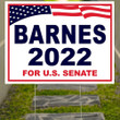 Mandela Barnes Yard Sign Vote Barnes For U.S Senate 2022 Wisconsin Election Lawn Sign