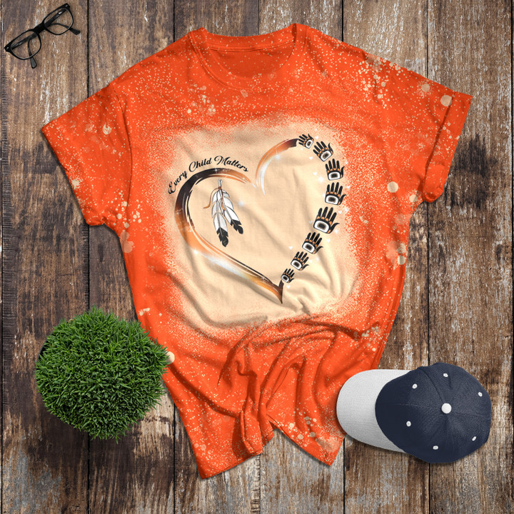 Every Child Matters Shirt Heart Hands Orange Shirt Day Canada Clothing Merch