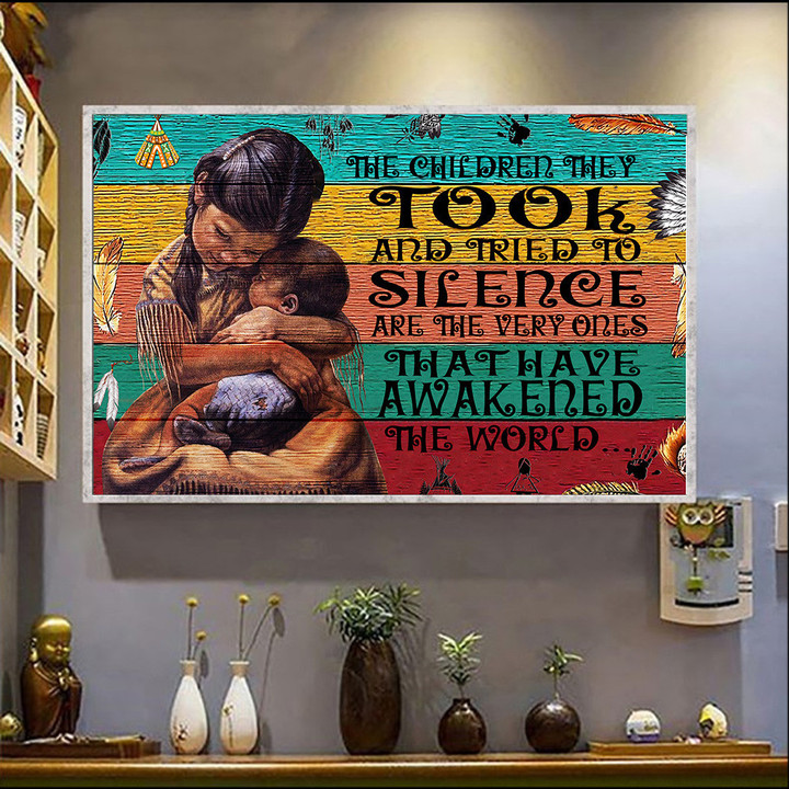 Every Child Matters The Children They Took And Tried To Silence Poster Orange Day Awareness