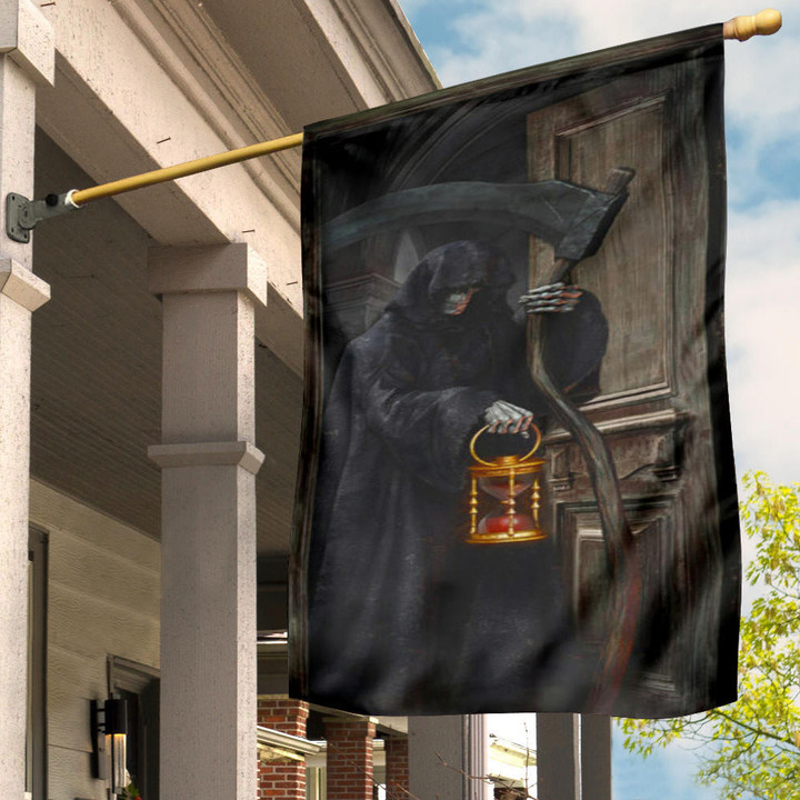 Grim Reaper Flag Creepy Outdoor Halloween Decorations Gift For Family