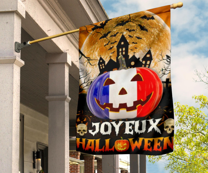 France Pumpkin Frohliches Halloween Flag French Halloween Party Ideas Outdoor