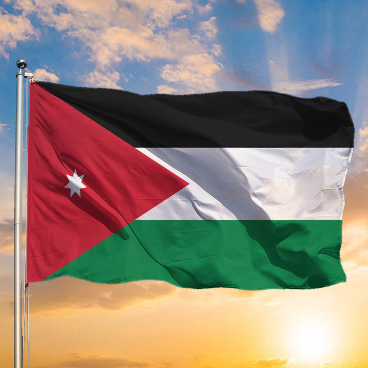 Jordan Flag Of Jordan Country Flag National