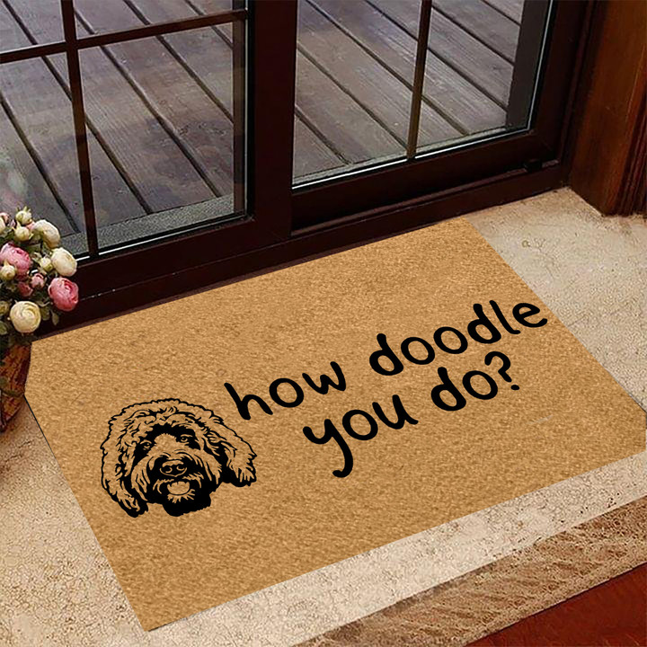 Poodle How Doodle You Do Doormat Poodle Welcome Mat For Front Door Indoor