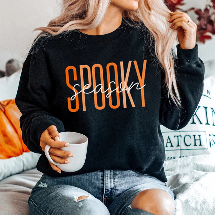 Spooky Season Sweatshirt Halloween Spooky Season Crewneck Apparel