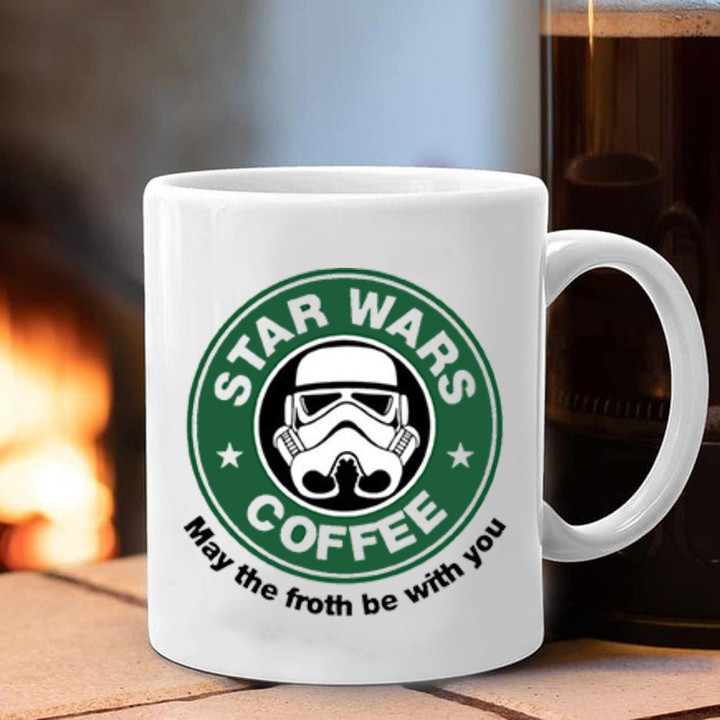 Star Wars Coffee Mug May The Froth Be With You Star Wars Mug Cup Gift Ideas