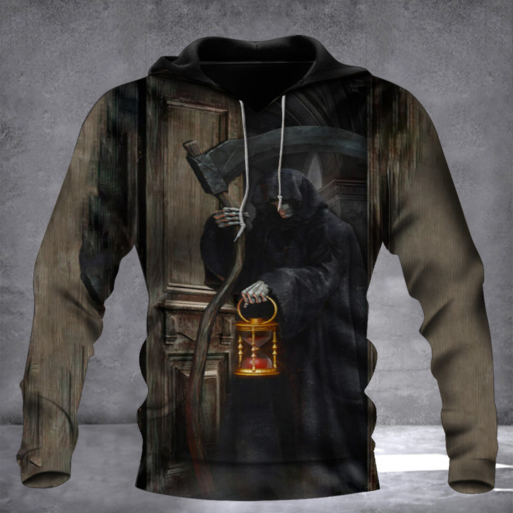 Grim Reaper Hoodie Happy Halloween Scary Clothing Gifts For Cousin