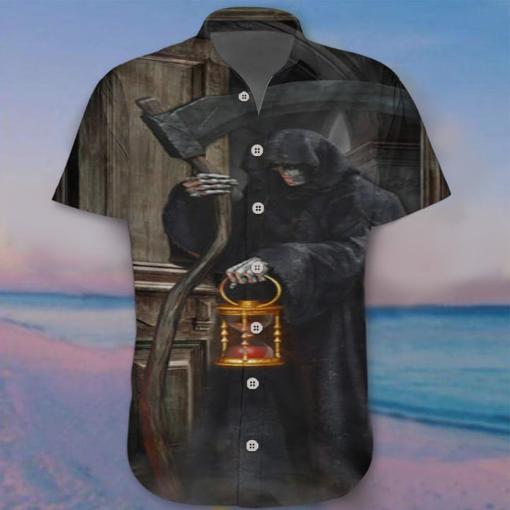 Grim Reaper Hawaii Shirt Happy Halloween Scary Clothing Gifts For Brother