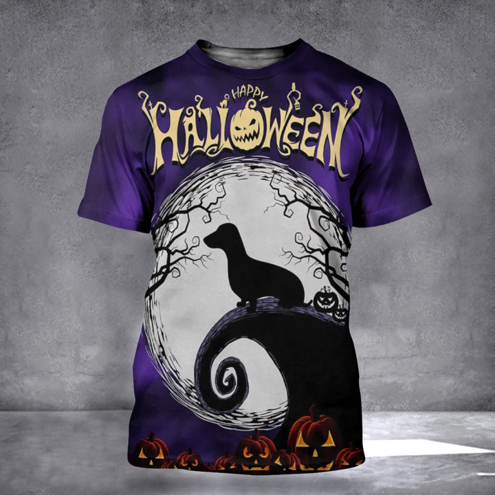 Dachshund Dog Happy Halloween Shirt Happy Halloweiner Shirt Theme Clothing Gifts