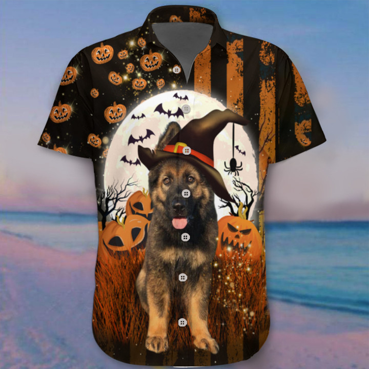 German Shepherd Happy Halloween Hawaii Shirt Pet Lover Matching Halloween Shirts Clothing