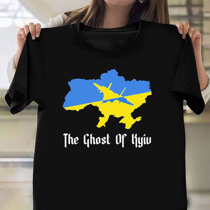 Ghost Of Kyiv Shirt The Ghost Of Kyiv Ukraine T-Shirt Support Ukraine Ukrainian Gift