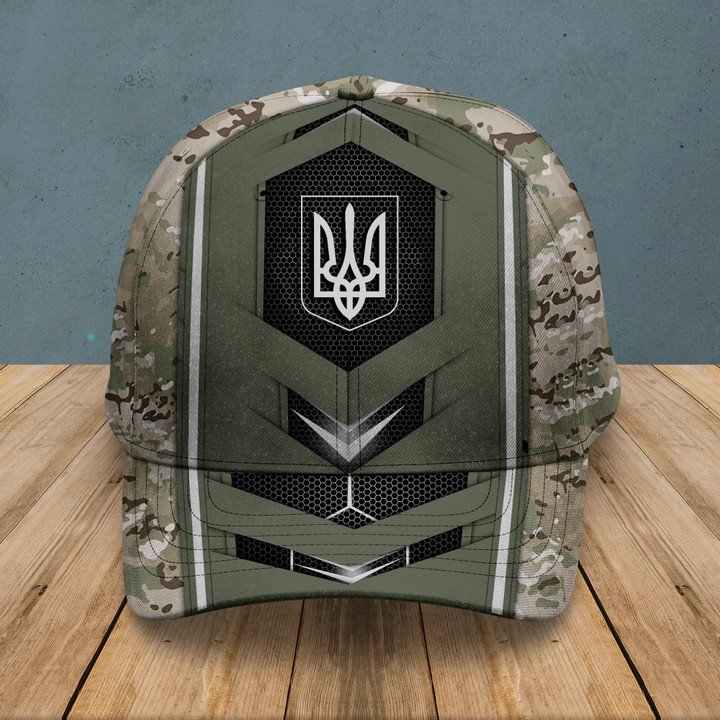 Stand With Ukraine Hat Mens Camouflage Flag Merch