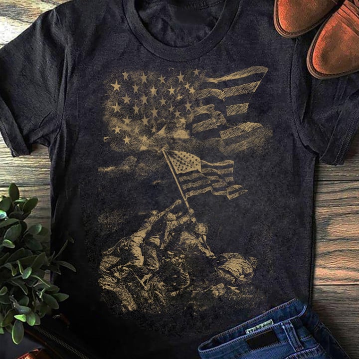 US Veterans Shirt Veteran Day Ideas Patriotic T-Shirt Military Dad Gifts