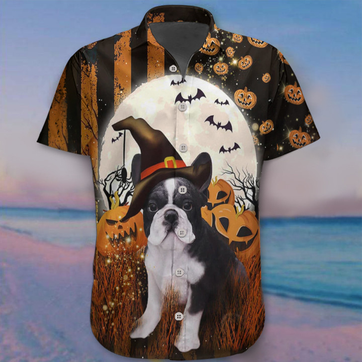 Boston Terrier Happy Halloween Hawaii Shirt Halloween Ideas Boston Terrier Shirts Dog Lovers