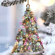 Owls Christmas Ornament Xmas Holiday Christmas Tree Ornament Decoration Hanging Xmas
