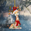 Giraffe Christmas Ornament Cute Animal Merry Christmas Decorations Xmas Gift Ideas