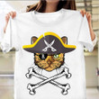 Kawaii Bengal Pirate Cat Halloween Costume Shirt Funny Cat Themed Shirt Halloween Present