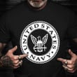 United States Navy Logo Shirt Vintage Graphic T-Shirt Navy Gifts For Dad