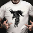 Raven Viking Shirt Graphic Print Tee Gift Ideas For Daughter's Boyfriend