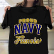 Proud Navy Fiancee Shirt U.S Navy Girlfriend Shirt Womens USN Gift For Fiance