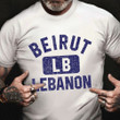 Beirut LB Lebanon Shirt Military Veteran Distressed T-Shirt Military Mom Gifts
