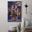 Firefighters 9.11 Never Forget Poster Memorial Patriot Day Decorative Remembrance Fireman Gift