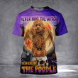 Never Mind The Witch Beware Of The Poodle 3D Shirt Happy Halloween Fun Tees Dog Owners Gift