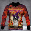 Never Mind The Witch Beware Of The Border Collie Hoodie Dog Owner Halloween Gift Ideas