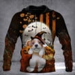 Puppy Pumpkin Vintage Halloween Hoodie Dog Lover Mens Halloween Clothes Gift Ideas