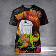 T-Rex Rawr Raws Raws Halloween T-Shirt Funny Halloween Shirts For Guys