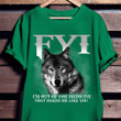 Wolf I'm Out Of The Medicine That Makes Me Like You Shirt Mens Wolf Graphic Tee