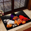 Pug Happy Halloween Doormat Pug Lover Inside Front Door Mat For Halloween