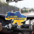 Slava Ukraini Ukrainian Flag Car Ornaments Stand With Ukraine Merch