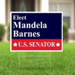 Mandela Barnes Yard Sign Elect Mandela Barnes For Us Senate 2022 Campaign Merchandise