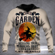 Witch Hoodie Halloween Witch's Garden Healing Your Magical Body With Plants And Minerals