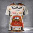 Football And Fall Y'all T-Shirt Funny Fall Shirts Gifts For Football Lovers