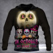 Sugar Skulls In October We Wear Pink Hoodie Breast Cancer Awareness Halloween Hoodie Ideas