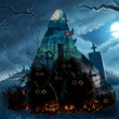 Black Cat Happy Halloween Cloak Cute Cat Cape Costumes Halloween Gifts