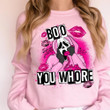 Boo You Whore Sweatshirt Ghostface No You Hang Up Scream Sweatshirt Valentines Gifts