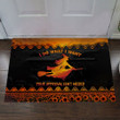 I Do What I Want Your Approval Isn't Needed Doormat Witch Graphic Funny Halloween Doormat