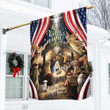 O Holy Night Nativity Of Jesus American Flag Outside Christmas Decorations 2022