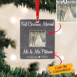 Personalized Photo 1St Christmas Married Ornament Married Couple First Christmas Ornament