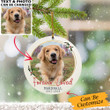 Personalized Photo Dog Memorial Christmas Ornament Forever Loved Pet Memorial Ornament 2022