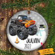 Personalized Monster Truck Christmas Ornament Blazer Monster Truck Tree Ornament 2022