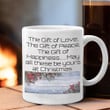 The Gift Of Love The Gift Of Peace The Gift Of Happiness Mug Merry Christmas Mugs Gift