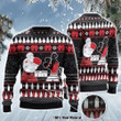 Krampus Ugly Christmas Sweater Boxing Santa And Krampus Clothing Merch