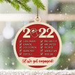 First Christmas Married Ornament 2022 1st Christmas Engaged Ornament Global Pandemic Quarantine