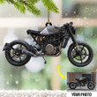 Custom Photo Motorcycle Ornament Pics Personalized Motorcycle Christmas Tree Ornament Gift