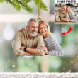 Personalized Photo Couples Christmas Ornament With Pictures Custom Couples Ornament Gifts